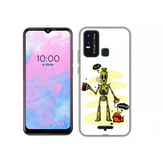 Чехол MyPads Tocco для BQ 6630L прикольный робот