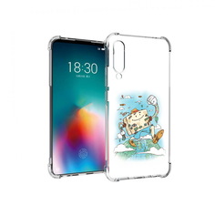 Чехол MyPads Tocco для Meizu 16T Счастливый чемодан (PT144619.90.166)