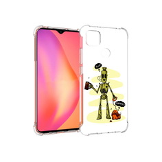 Чехол MyPads Tocco для Xiaomi Redmi 9C прикольный робот (PT152115.265.557)