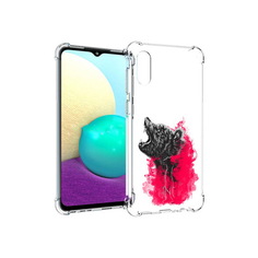 Чехол MyPads Tocco для Samsung Galaxy M02 медведь в дымке (PT157689.478.463)