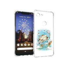 Чехол MyPads Tocco для Google Pixel 3 XL Счастливый чемодан