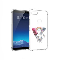 Чехол MyPads Tocco для Vivo X20 абстракция руки в татуировках (PT108350.433.212)