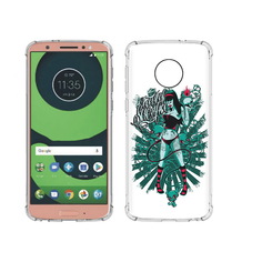 Чехол MyPads Tocco для Motorola Moto G6 нарисованная девушка в татуировках