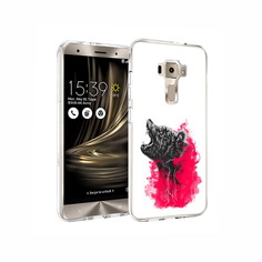 Чехол MyPads Tocco для Asus ZenFone 3 медведь в дымке