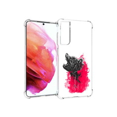 Чехол MyPads Tocco для Samsung Galaxy S21 FE медведь в дымке