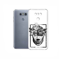 Чехол MyPads Tocco для LG G6 черно белая ваза в абстракции