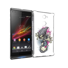 Чехол MyPads Tocco для Sony Xperia L2 нарисованный скелет на скейт борде (PT99662.233.512)