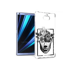 Чехол MyPads Tocco для Sony Xperia 10 черно белая ваза в абстракции (PT125953.225.678)