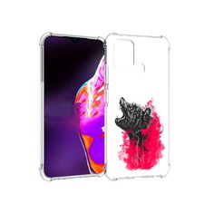 Чехол MyPads Tocco для Infinix Hot 10s медведь в дымке