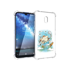 Чехол MyPads Tocco для Nokia 2.2 Счастливый чемодан (PT134721.103.166)