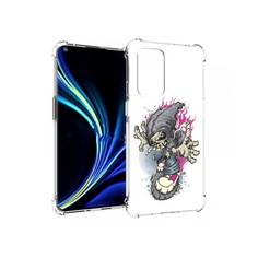 Чехол MyPads Tocco для OnePlus 9 нарисованный скелет на скейт борде (PT159409.128.512)