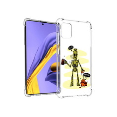 Чехол MyPads Tocco для Samsung Galaxy A51 прикольный робот (PT141713.484.557)