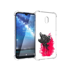 Чехол MyPads Tocco для Nokia 2.2 медведь в дымке (PT134721.103.463)