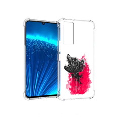 Чехол MyPads Tocco для Vivo V21E медведь в дымке (PT226954.394.463)
