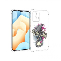 Чехол MyPads Tocco для Vivo U5 нарисованный скелет на скейт борде (PT226979.416.512)