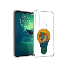 Чехол MyPads Tocco для Motorola Moto G8 Plus кит в лампочке с парусами (PT227062.344.387)