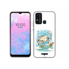 Чехол MyPads Tocco для BQ 6630L Счастливый чемодан