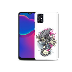 Чехол MyPads Tocco для ZTE Blade V2020 Smart нарисованный скелет на скейт борде