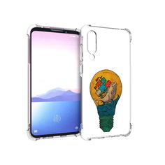 Чехол MyPads Tocco для Meizu 16XS кит в лампочке с парусами (PT136345.89.387)