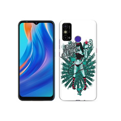 Чехол MyPads Tocco для Tecno Spark Go нарисованная девушка в татуировках