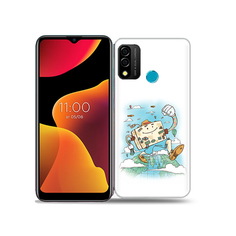 Чехол MyPads Tocco для BQ 6645L Element Счастливый чемодан
