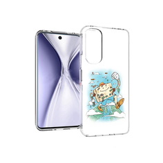 Чехол MyPads Tocco для Huawei Honor X20 Счастливый чемодан