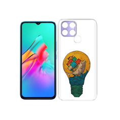 Чехол MyPads Tocco для Infinix Smart 6 кит в лампочке с парусами