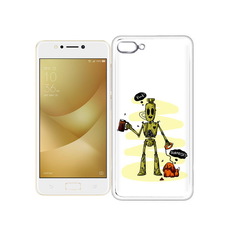 Чехол MyPads Tocco для Asus ZenFone 4 Max прикольный робот