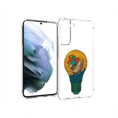 Чехол MyPads Tocco для Samsung Galaxy S22 Plus кит в лампочке с парусами