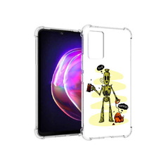Чехол MyPads Tocco для Vivo V21 прикольный робот (PT161781.395.557)