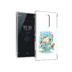 Чехол MyPads Tocco для Sony Xperia 1 Счастливый чемодан (PT141276.244.166)