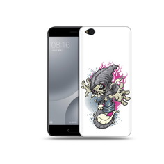 Чехол MyPads Tocco для Xiaomi Mi 5C нарисованный скелет на скейт борде (PT61938.328.512)