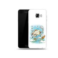 Чехол MyPads Tocco для Samsung Galaxy C5 (2016) Счастливый чемодан