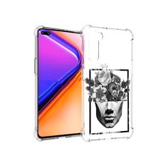 Чехол MyPads Tocco для OnePlus Nord черно белая ваза в абстракции (PT227045.136.678)
