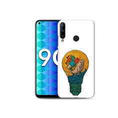 Чехол MyPads Tocco для Honor 9C кит в лампочке с парусами (PT149389.41.387)