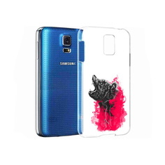 Чехол MyPads Tocco для Samsung Galaxy S5 медведь в дымке (PT12196.512.463)