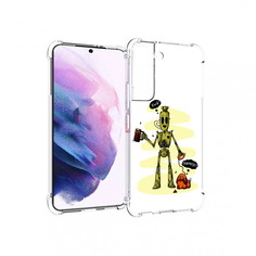 Чехол MyPads Tocco для Samsung Galaxy S22 прикольный робот (PT194926.508.557)