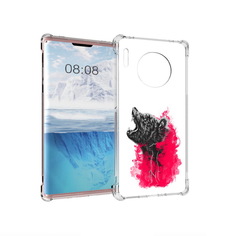 Чехол MyPads Tocco для Huawei Mate 30 Pro медведь в дымке