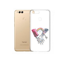 Чехол MyPads Tocco для Huawei 7X абстракция руки в татуировках (PT94112.65.212)
