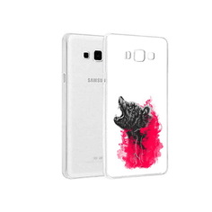 Чехол MyPads Tocco для Samsung Galaxy A8 медведь в дымке