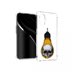 Чехол MyPads Tocco для OnePlus Nord N20 5G череп в лампочке (PT227047.135.676)