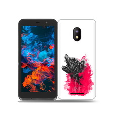 Чехол MyPads Tocco для BQ 5045L Wallet медведь в дымке