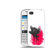 Чехол MyPads Tocco для BlackBerry Q10 медведь в дымке