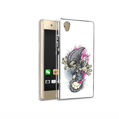 Чехол MyPads Tocco для Sony Xperia XA1 Ultra нарисованный скелет на скейт борде