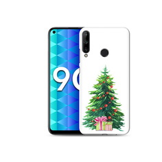 Чехол MyPads Tocco для Honor 9C Елка новогодняя с подарками акварель (PT149389.41.78)