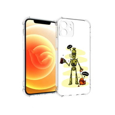 Чехол MyPads Tocco для Apple iPhone 12 прикольный робот (PT157543.607.557)