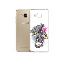 Чехол MyPads Tocco для Samsung Galaxy J5 Prime нарисованный скелет на скейт борде
