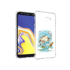 Чехол MyPads Tocco для Samsung Galaxy J4+ (2018) Счастливый чемодан (PT118081.545.166)