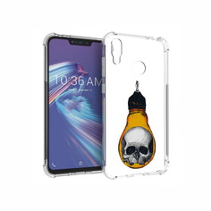 Чехол MyPads Tocco для Asus ZenFone Max M2 (ZB633KL) череп в лампочке