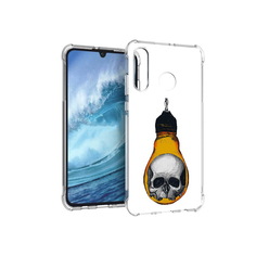 Чехол MyPads Tocco для Huawei P30 Lite череп в лампочке